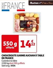 Auchan À Table En France - Choucroute Garnie