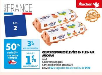 Auchan - Oeufs De Poules Elevees En Plein Air