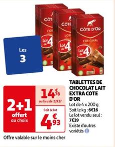 Tablettes De Chocolat Lait
