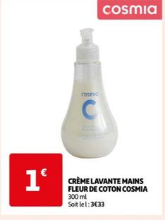 Cosmia - Crème Lavante Mains Fleur De Coton