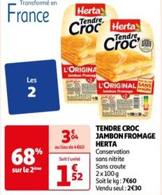 tendre croc jambon fromage