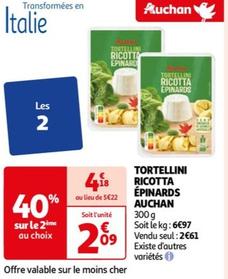 Auchan - Tortellini Ricotta Epinard