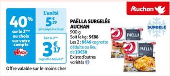 Auchan - Paella Surgelee