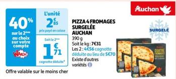 Auchan - Pizza 4 Fromages Surgelee