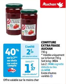 Auchan - Confiture Extra Fraise