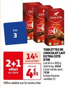 Tablettes De Chocolat Lait Extra