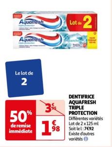 Dentifrice Triple Protection
