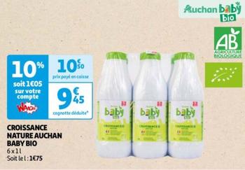 Auchan - Croissance Nature Baby Bio