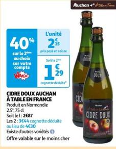 Auchan - Cidre Doux
