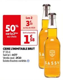 Maison Sassy - Cidre L'inimitable Brut