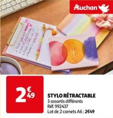 Auchan - Stylo Retractable