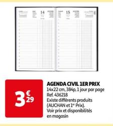 Agenda Civil 1er Prix