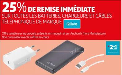 Qilive - Sur Toutes Les Batteries, Chargeurs Et Câbles Téléphonique