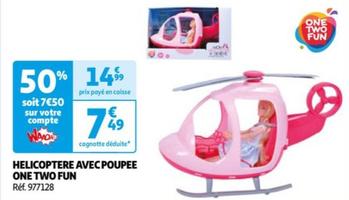 one two fun - helicoptere avec poupee