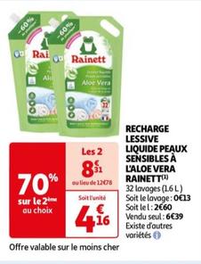 Recharge Lessive Liquide Peaux Sensibles À L'aloe Vera