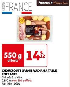 Auchan - Choucroute Garnie À Table En France
