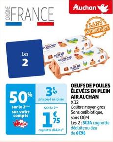 Auchan - Oeufs De Poules Élevées En Plein Air