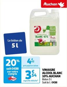 Auchan - Vinaigre Alcool Blanc 10%