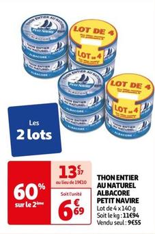 Thon Entier Au Naturel Albacore