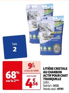 Tranquille - Litière Cristale Au Charbon Actif Pour Chat