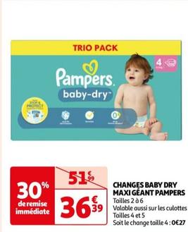 changes baby dry maxi geant
