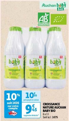 Auchan - Croissance Nature Baby Bio