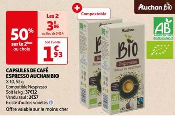 Auchan - Capsules De Café Espresso