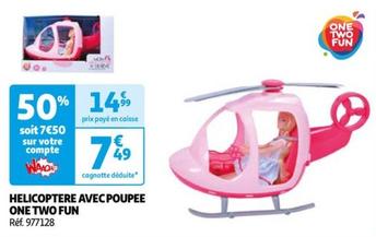 one two fun - helicoptere avec poupee