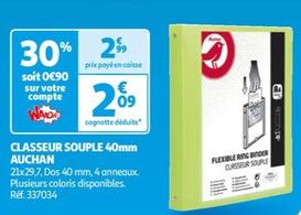 Auchan - Classeur Souple