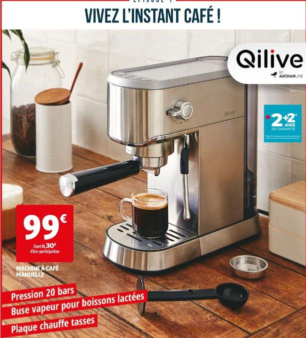 qilive - machine à café manuelle