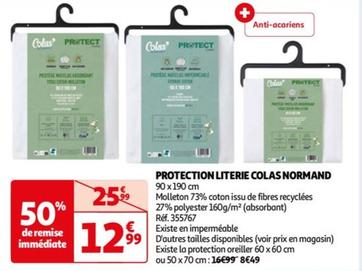 colas normand - protection literie