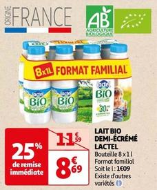 Lait Bio Demi-écrémé