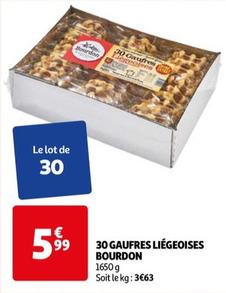 bourdon - 30 gaufres liégeoises