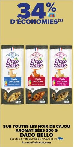 daco bello - sur toutes les noix de cajou aromatisees 200 g