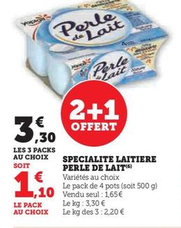 perle de lait - specialite laitiere