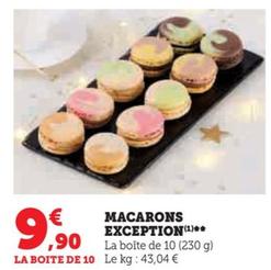 macarons exception