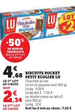 Biscuits Pocket Petit Ecolier