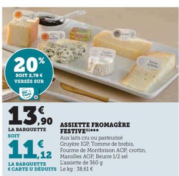 Assiette Fromagere Festive