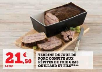 Quillard Et Fils - Terrine De Joue De Porc Confite Aux Pépites De Foie Gras
