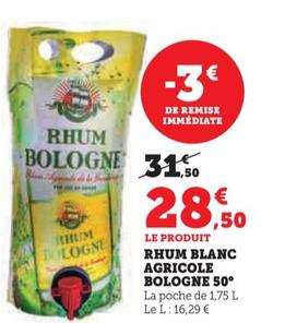 Agricole Bologne - Rhum Blanc