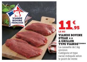 Viande Bovine Steak A Griller Type Viande