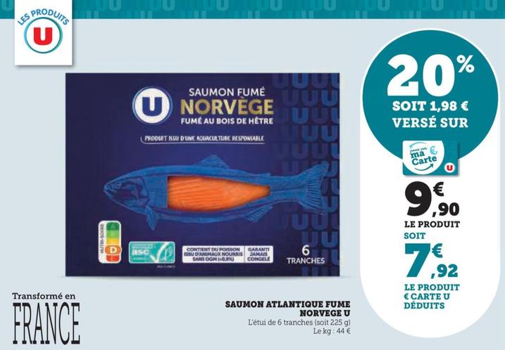 u - saumon atlantique fume norvege