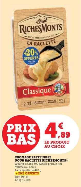 Fromage Pasteurise Pour Raclette