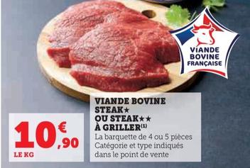 Viande Bovine Steak Ou Steak A Griller