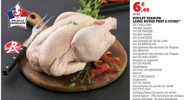 Poulet Fermier Label Rouge Pret A Cuire