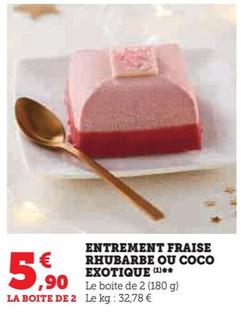 Entrement Fraise Rhubarbe Ou Coco Exotique