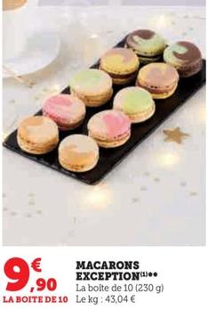 Macarons Exception