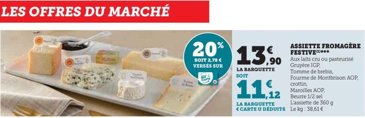 assiette fromagere festive