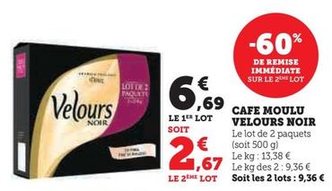 Velours - Cafe Moulu Noir
