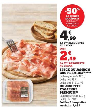 Speck Ou Jambon Cru Premium